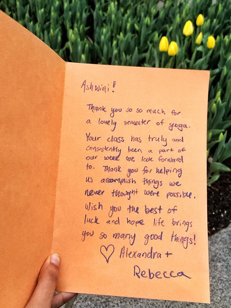 Letter From Student